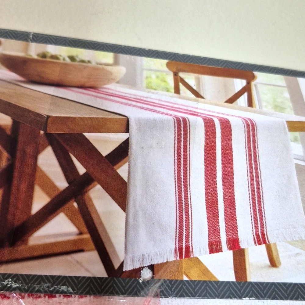 Rustic Country Table Runner Cotton, Lined. Extended Width and Length. 20X90